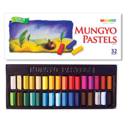 MUNGYO Non Toxic Square Chalk  Soft Pastel  32 Colors