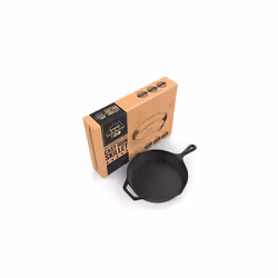 Pre-Seasoned Cast Iron Skillet 12.5 Inch by Fresh Australian Kitchen. Oven Safe Cookware, Perfect Camping, Indoors and Outdoo ...