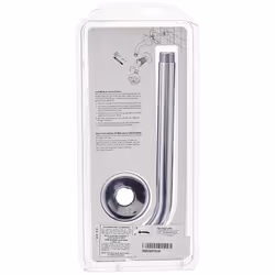 hansgrohe Extended Length 9-inch Modern Showerarm in Chrome  for Wall Mount Showerhead  04186003