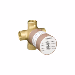 hansgrohe 15936181 PuraVida Quattro Green 3-Way Diverter Valve Rough 3/4-Inch