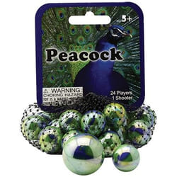 Mega Marbles Peacock Toy marble ball