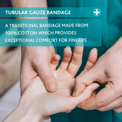 Religrip Band-Aid Tubular Gauze, Secure & Exceptional Wound Cotton Dressing Ideal for Fingers and Toes, Bandage for Wounds On the Hand-Arm Wrist &
