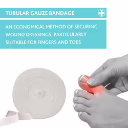 Religrip Band-Aid Tubular Gauze, Secure & Exceptional Wound Cotton Dressing Ideal for Fingers and Toes, Bandage for Wounds On the Hand-Arm Wrist &