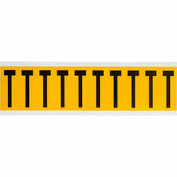Brady 1534-T self-adhesive label Rectangle Permanent Black, Yellow 10 pc(s)