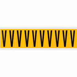 Brady 1534-V self-adhesive label Rectangle Permanent Black, Yellow 10 pc(s)