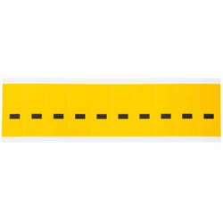 Brady 1534-DSH self-adhesive label Rectangle Permanent Black, Yellow 10 pc(s)