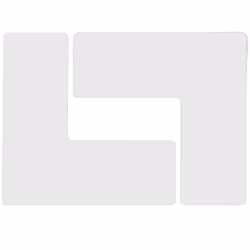 Brady B-514, Polyester, 203.2 mm, 203.2 mm, 0.2 mm, United States