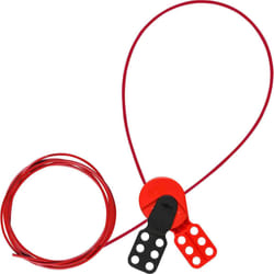 Brady 145549 lockout tagout device Cable lockout Black, Red Nylon, Polycarbonate