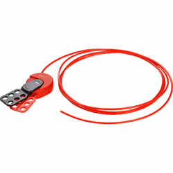Brady 145549 lockout tagout device Cable lockout Black, Red Nylon, Polycarbonate