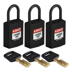 Brady SafeKey Conventional padlock 3 pc(s)