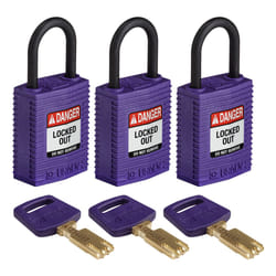 Brady SafeKey Conventional padlock 3 pc(s)
