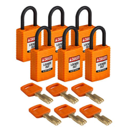 Brady SafeKey Conventional padlock 6 pc(s)