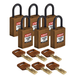 Brady SafeKey Conventional padlock 6 pc(s)