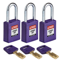 Brady SafeKey Conventional padlock 3 pc(s)
