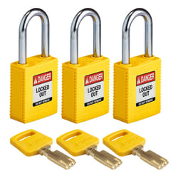 Brady SafeKey Conventional padlock 3 pc(s)
