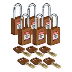 Brady SafeKey Conventional padlock 6 pc(s)