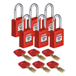 Brady SafeKey Conventional padlock 6 pc(s)