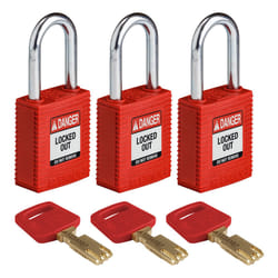 Brady SafeKey Conventional padlock 3 pc(s)