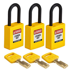 Brady SafeKey Conventional padlock 3 pc(s)