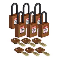 Brady SafeKey Conventional padlock 6 pc(s)