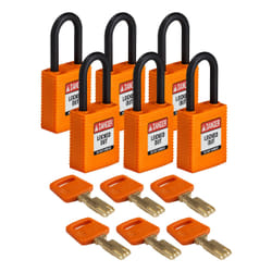 Brady SafeKey Conventional padlock 6 pc(s)