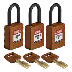 Brady SafeKey Conventional padlock 3 pc(s)