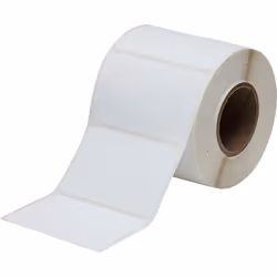 Brady J20-19-2550, White, Self-adhesive printer label, Paper, Inkjet, Acrylic, Permanent