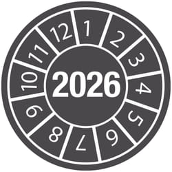 Brady DATE INSPECTION LABELS 26 Dia 35 B-7541 self-adhesive label Round Permanent Grey, White 125 pc(s)
