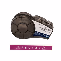Brady M21-375-595-PL, Purple, White, Self-adhesive printer label, Vinyl, Thermal transfer, Acrylic, Permanent