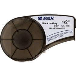 Brady People ID M21-500-595-GY printer label Grey Self-adhesive printer label