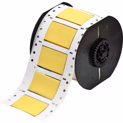 Brady B33D-750-2-7641Y, Yellow, Self-adhesive printer label, Die-cut label, Polyolefin, Thermal transfer, Permanent