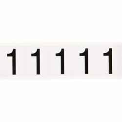 Brady 9714-1 self-adhesive label Rectangle Permanent Black, White 5 pc(s)