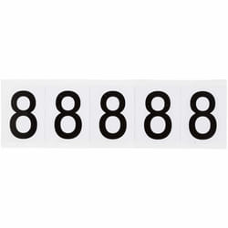 Brady 9714-8 self-adhesive label Rectangle Permanent Black, White 5 pc(s)