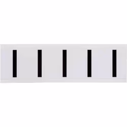 Brady 9714-I, Black, White, Rectangle, Permanent, Vinyl, Gloss, Thermal transfer