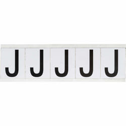 Brady 9714-J self-adhesive label Rectangle Permanent Black, White 5 pc(s)