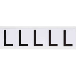 Brady 9714-L self-adhesive label Rectangle Permanent Black, White 5 pc(s)