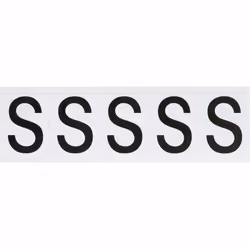 Brady 9714-S, Black, White, Self-adhesive printer label, Die-cut label, Vinyl, Thermal transfer, Acrylic