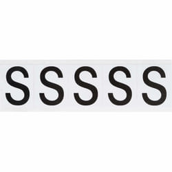 Brady 9714-S printer label Black, White Self-adhesive printer label