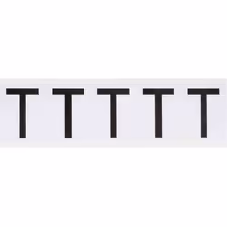 Brady 9714-T, Black, White, Rectangle, Permanent, Vinyl, Gloss, Thermal transfer