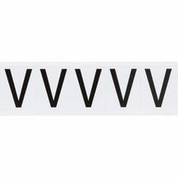 Brady 9714-V self-adhesive label Rectangle Permanent Black, White