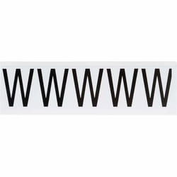 Brady 9714-W self-adhesive label Rectangle Permanent Black, White 5 pc(s)