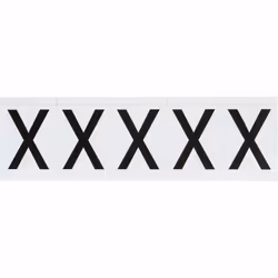 Brady 9714-X, Black, White, Rectangle, Permanent, Vinyl, Gloss, Thermal transfer