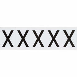 Brady 9714-X self-adhesive label Rectangle Permanent Black, White 5 pc(s)