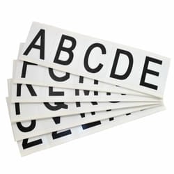 Brady 9714-LTR KIT self-adhesive label Rectangle Permanent Black, White 25 pc(s)