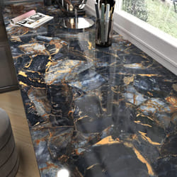 Marble Black Contact Paper Peel and Stick Countertops Gold Contact Paper for Kitchen Waterproof Black Contact Paper Vinyl Marble Shelf Liner Counter T