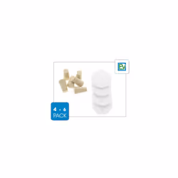Replacement Stoppers (6 Pack) & Filters (4 Pack) Combo Pack For Toddy Cold Brew Systems, by Essential Values