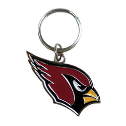 Arizona Cardinals Chrome Logo Cut Keychain