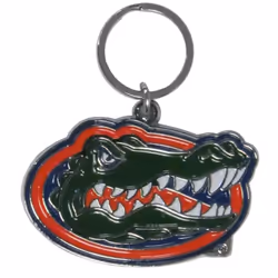 Florida Gators Chrome Logo Cut Keychain