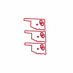NCAA Siskiyou Sports Fan Shop Oklahoma Sooners Home State Decal One Size Team Color
