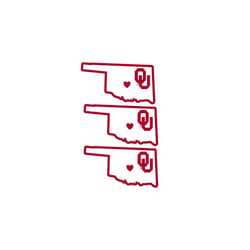 NCAA Siskiyou Sports Fan Shop Oklahoma Sooners Home State Decal One Size Team Color